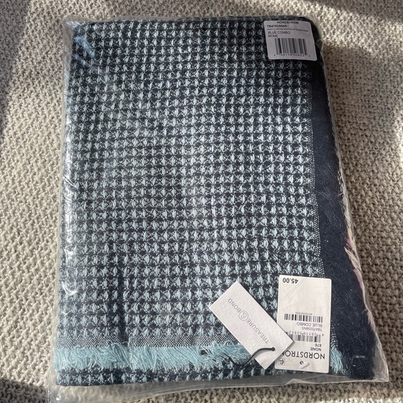 NWT Treasure & Bond Thermal Knit Scarf - Blue Combo - Picture 2 of 3